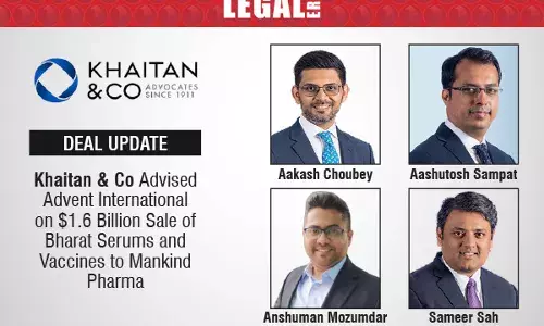 Khaitan & Co. Advised Advent International On $1.6 Billion Sale Of Bharat Serums And Vaccines To Mankind Pharma