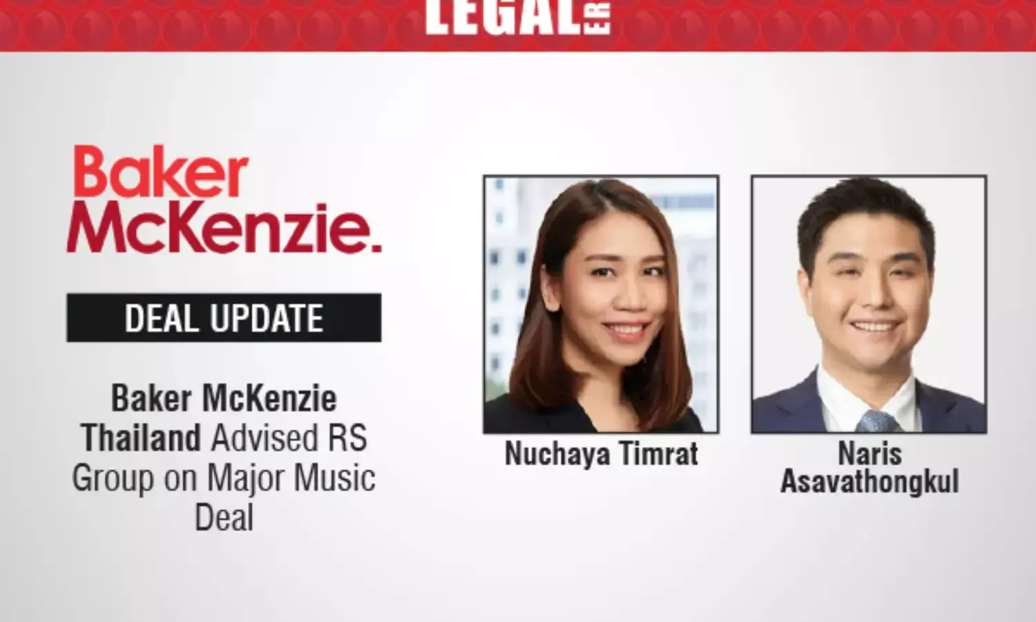 Baker McKenzie Thailand Advised RS Group On Major Music Deal