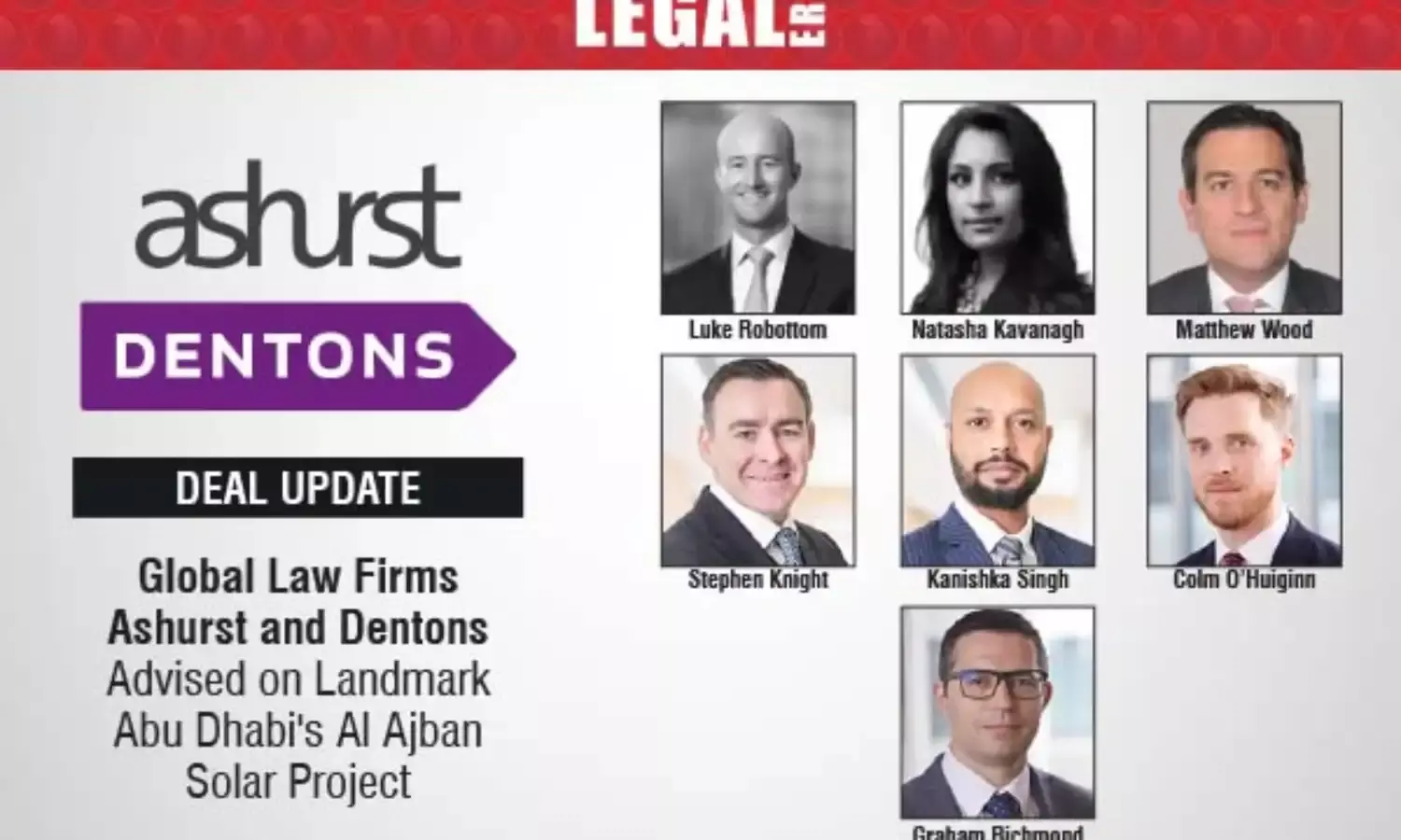 Global Law Firms Ashurst And Dentons Advised On Landmark Abu Dhabis Al Ajban Solar Project