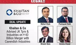 Khaitan & Co Advised JK Tyre & Industries On ₹40 Billion Merger With Cavendish Industries