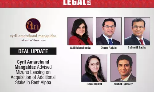 Cyril Amarchand Mangaldas Advised Mizuho Leasing on Acquisition of Additional Stake in Rent Alpha