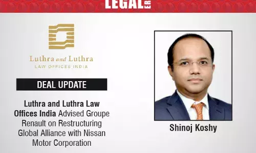 Luthra and Luthra Law Offices India Advised Groupe Renault on Restructuring Global Alliance with Nissan Motor Corporation