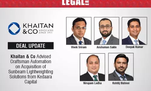 Khaitan & Co Advised Craftsman Automation On Acquisition Of Sunbeam Lightweighting Solutions From Kedaara Capital
