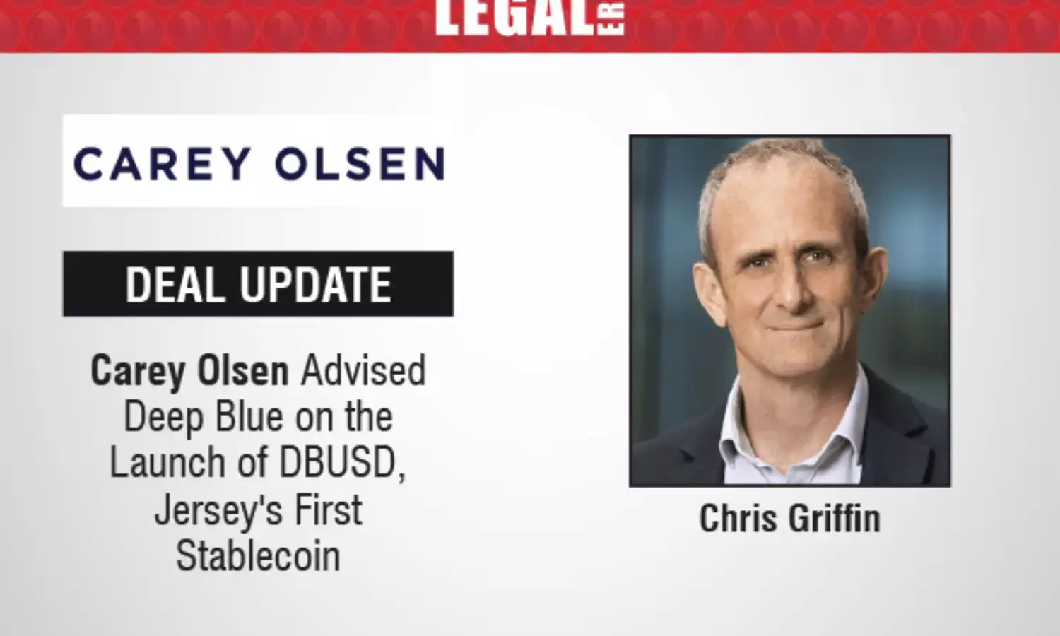 Carey Olsen Advised Deep Blue On The Launch Of DBUSD, Jerseys First Stablecoin