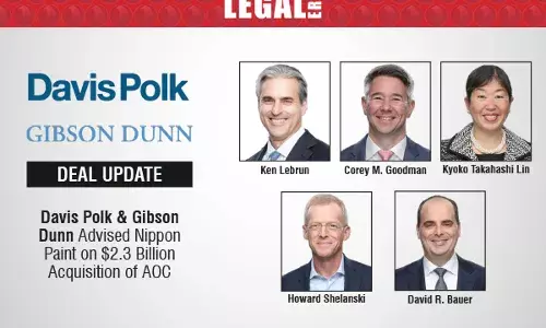 Davis Polk & Gibson Dunn Advised Nippon Paint On $2.3 Billion Acquisition Of AOC Davis Polk & Gibson Dunn Advised Nippon Paint On $2.3 Billion Acquisition Of AOC