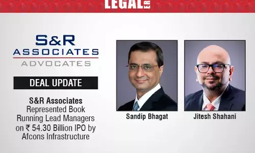 S&R Associates Represented Book Running Lead Managers On ₹54.30 Billion IPO By Afcons Infrastructure S&R Associates Represented Book Running Lead Managers On ₹54.30 Billion IPO By Afcons Infrastructure