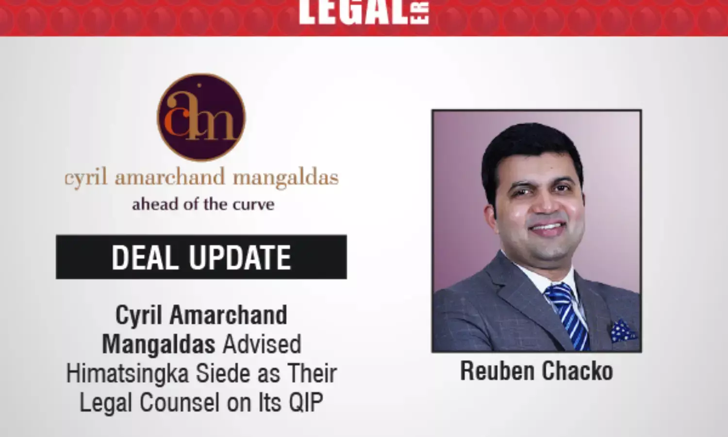 Cyril Amarchand Mangaldas Advised Himatsingka Seide On QIP Of Equity Shares