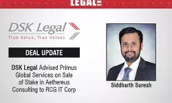 DSK Legal Advised Primus Global Services On Sale Of Stake In Aethereus Consulting To RCG IT Corp