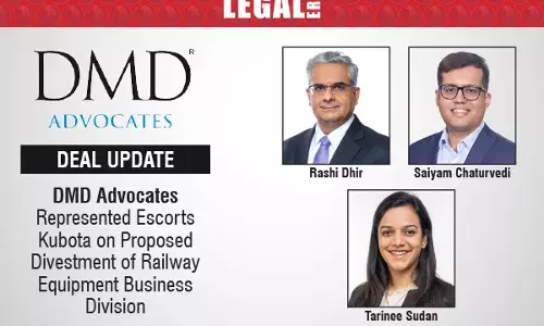 DMD Advocates Represented Escorts Kubota On Proposed Divestment Of Railway Equipment Business Division