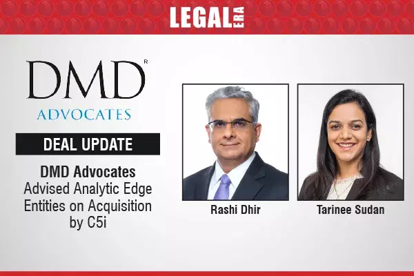 DMD Advocates Advised Analytic Edge Entities On Acquisition By C5i