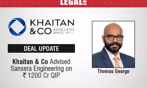 Khaitan & Co Advised Sansera Engineering On ₹1200 Cr QIP