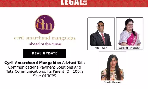 Cyril Amarchand Mangaldas Advised Tata Communications Payment Solutions And Tata Communications, Its Parent, On 100% Sale Of TCPSL