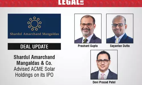 Shardul Amarchand Mangaldas & Co. Advised ACME Solar Holdings On Its IPO