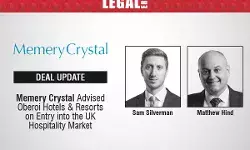 Memery Crystal Advised Oberoi Hotels & Resorts On Entry Into The UK Hospitality Market