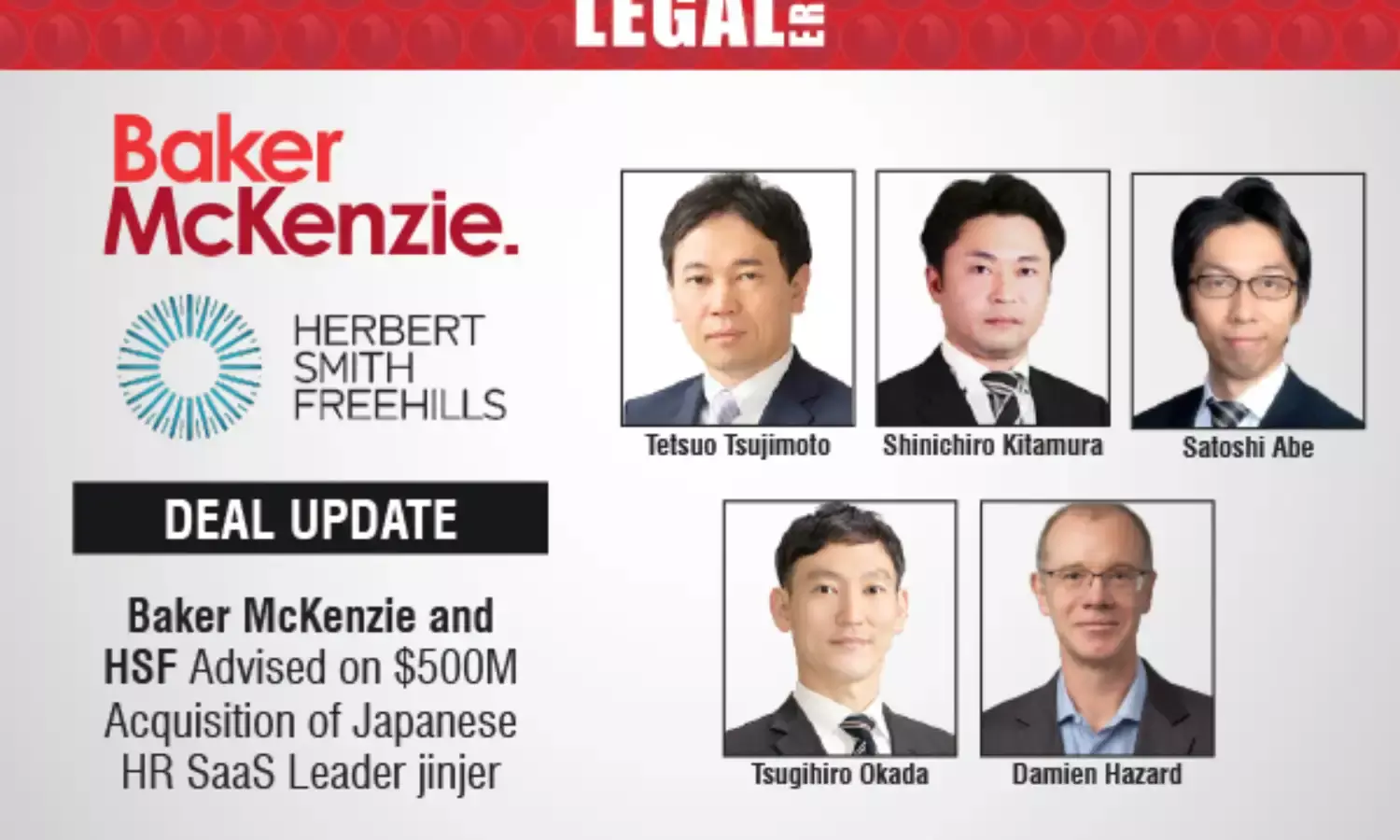 Baker McKenzie And HSF Advised On $500M Acquisition Of Japanese HR SaaS Leader Jinjer