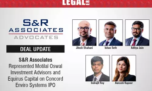 S&R Associates Represented Motilal Oswal Investment Advisors And Equirus Capital On Concord Enviro Systems IPO