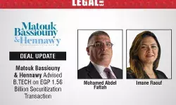 Matouk Bassiouny & Hennawy Advised B.TECH On EGP 1.56 Billion Securitization Transaction Matouk Bassiouny & Hennawy Advised B.TECH On EGP 1.56 Billion Securitization Transaction