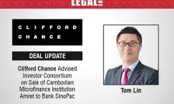 Clifford Chance Advised Investor Consortium On Sale Of Cambodian Microfinance Institution Amret To Bank SinoPac