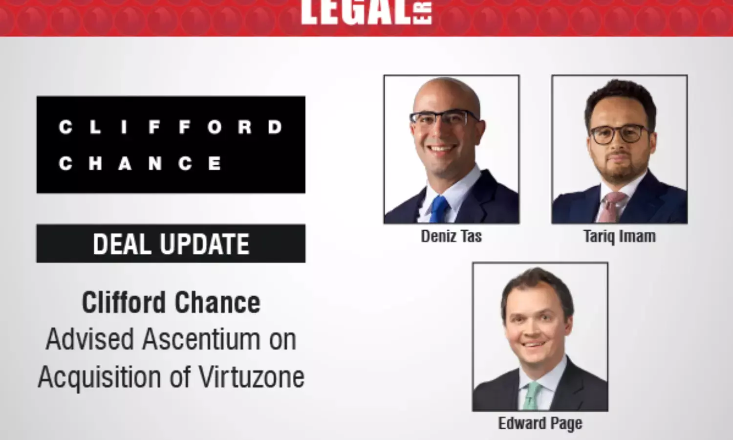 Clifford Chance Advised Ascentium On Acquisition Of Virtuzone