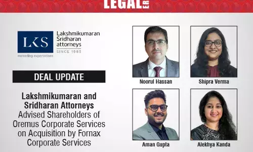 Lakshmikumaran And Sridharan Attorneys Advised Shareholders Of Oremus Corporate Services On Acquisition By Fornax Corporate Services