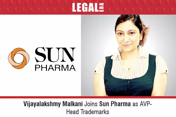 Vijayalakshmy Malkani Joins Sun Pharma As AVP- Head Trademarks