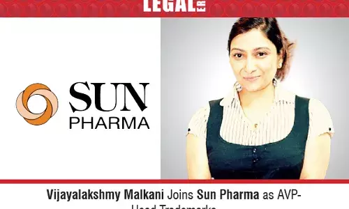 Vijayalakshmy Malkani Joins Sun Pharma As AVP- Head Trademarks