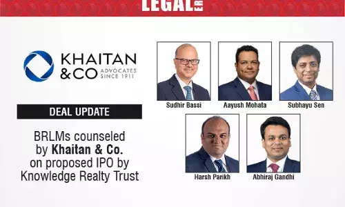 BRLMs Counseled By Khaitan & Co On Proposed IPO By Knowledge Realty Trust