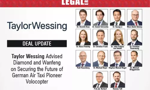 Taylor Wessing Advised Diamond and Wanfeng on Securing the Future of German Air Taxi Pioneer Volocopter