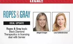 Ropes & Gray Leads Black Diamond Therapeutics In Licensing Deal With Servier
