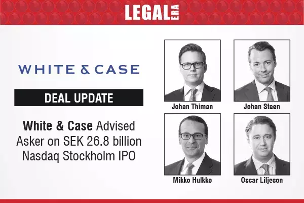 White & Case Advised Asker On SEK 26.8 Billion Nasdaq Stockholm IPO