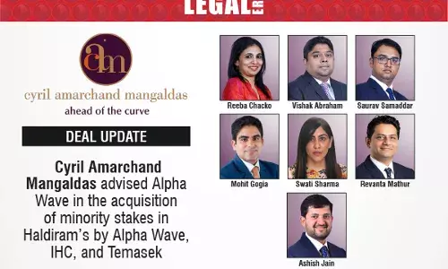 Cyril Amarchand Mangaldas Advised Alpha Wave In The Acquisition Of Minority Stakes In Haldiram’s By Alpha Wave, IHC, And Temasek Cyril Amarchand Mangaldas Advised Alpha Wave In The Acquisition Of Minority Stakes In Haldiram’s By Alpha Wave, IHC, And Temasek