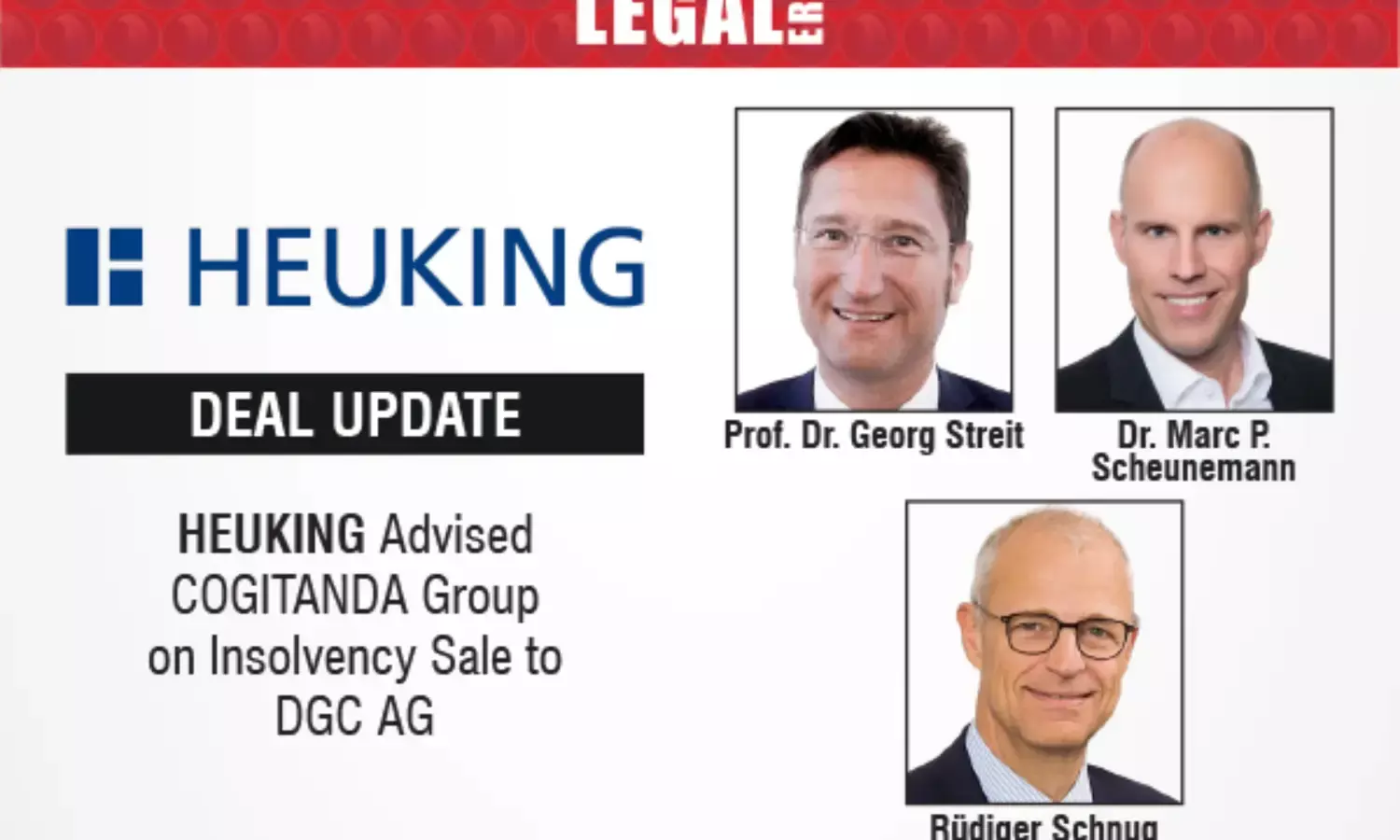 HEUKING Advised COGITANDA Group On Insolvency Sale To DGC AG