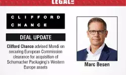 Clifford Chance advised Mondi on securing European Commission clearance for acquisition of Schumacher Packaging’s Western Europe assets
