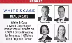 White & Case Advised Copenhagen Infrastructure Partners On US$3.1 Billion Financing For Fengmiao 1 Offshore Wind Project In Taiwan White & Case Advised Copenhagen Infrastructure Partners On US$3.1 Billion Financing For Fengmiao 1 Offshore Wind Project In Taiwan