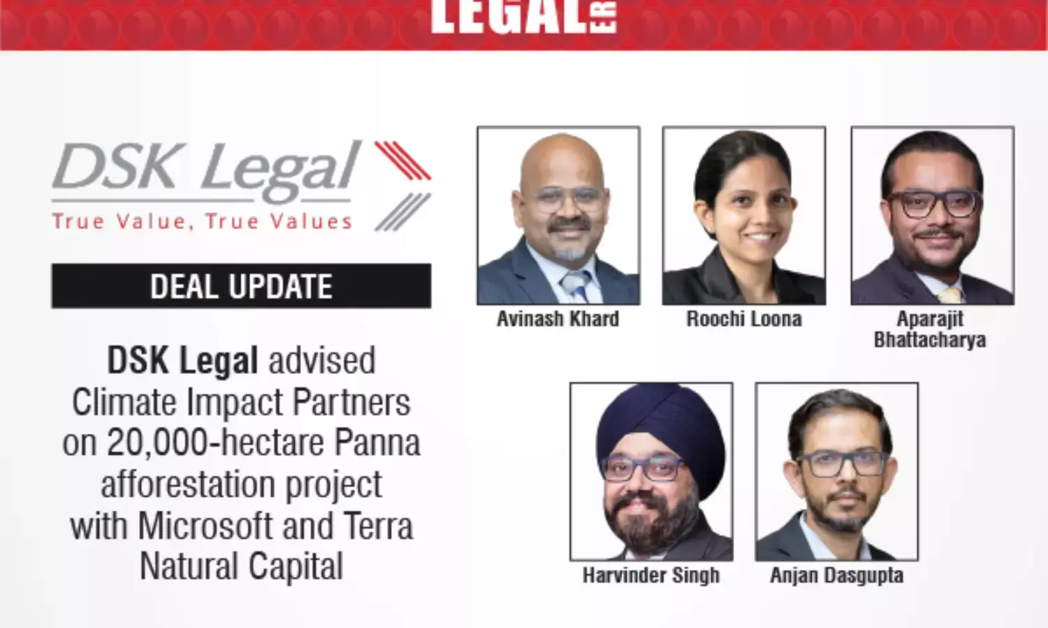 DSK Legal Advised Climate Impact Partners On 20,000-Hectare Panna Afforestation Project With Microsoft And Terra Natural Capital