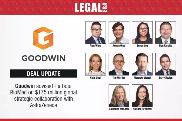 Goodwin Advised Harbour BioMed On $175 Million Global Strategic Collaboration With AstraZeneca