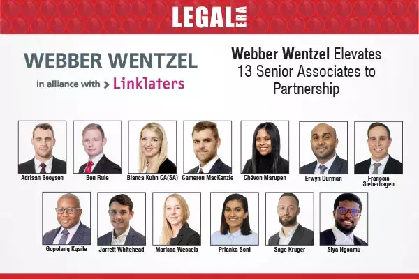 Webber Wentzel Elevates 13 Senior Associates To Partnership Webber Wentzel Elevates 13 Senior Associates To Partnership