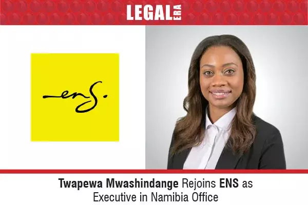 Twapewa Mwashindange Rejoins ENS As Executive In Namibia Office Twapewa Mwashindange Rejoins ENS As Executive In Namibia Office