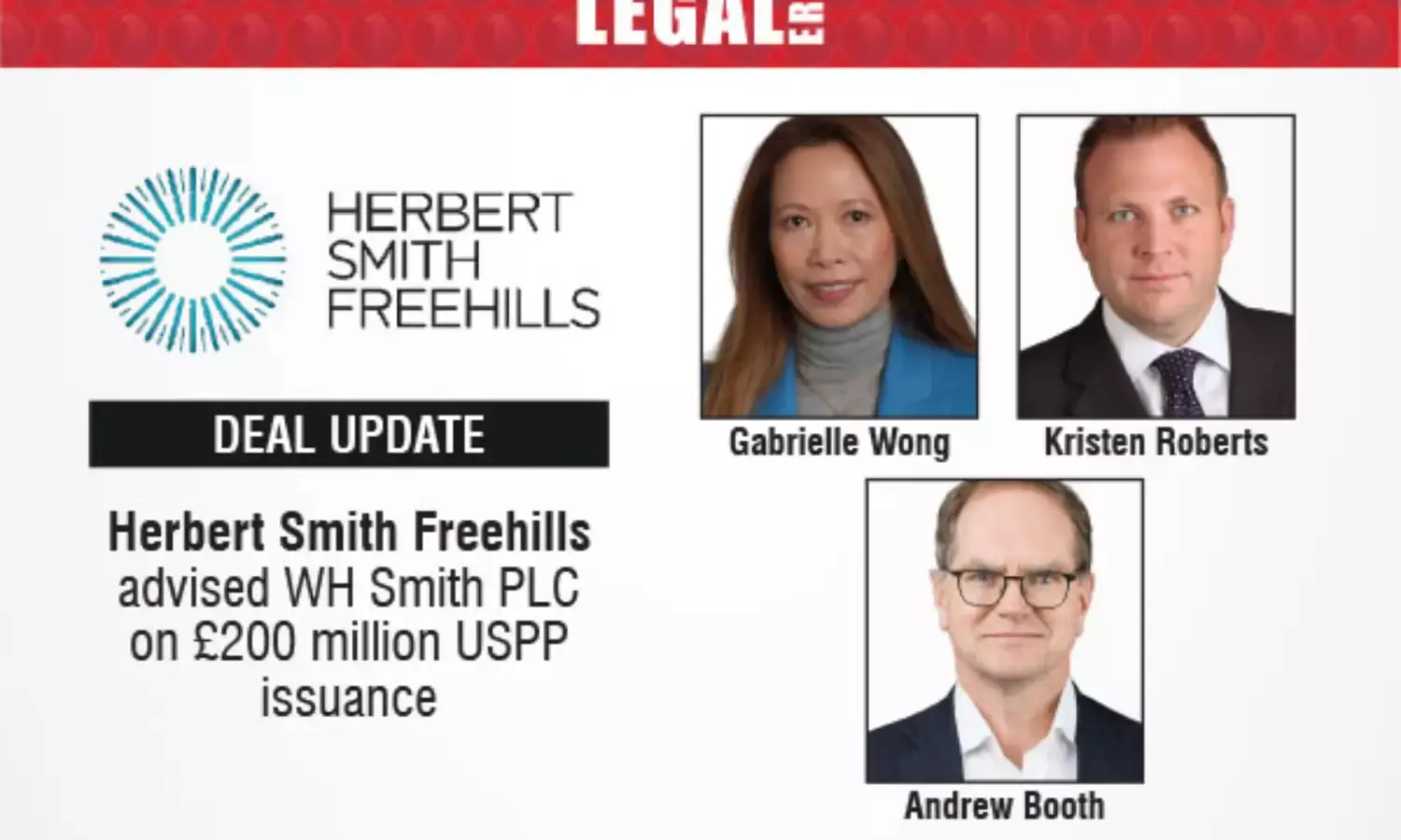 Herbert Smith Freehills Advised WH Smith PLC On £200 Million USPP Issuance