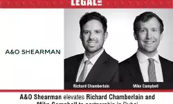 A&O Shearman Elevates Richard Chamberlain and Mike Campbell to partnership in Dubai