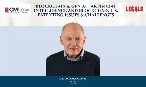 Blockchain & GEN AI - Artificial Intelligence And Blockchain U.S. Patenting Issues & Challenges