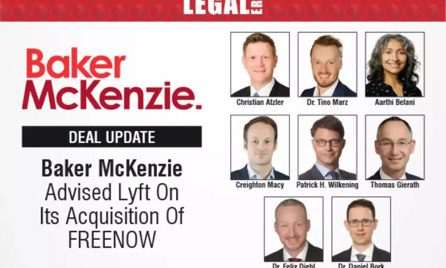 Baker McKenzie Advised Lyft On Its Acquisition Of FREENOW