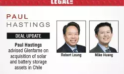 Paul Hastings Advised Glenfarne On Acquisition Of Solar And Battery Storage Assets In Chile Paul Hastings Advised Glenfarne On Acquisition Of Solar And Battery Storage Assets In Chile
