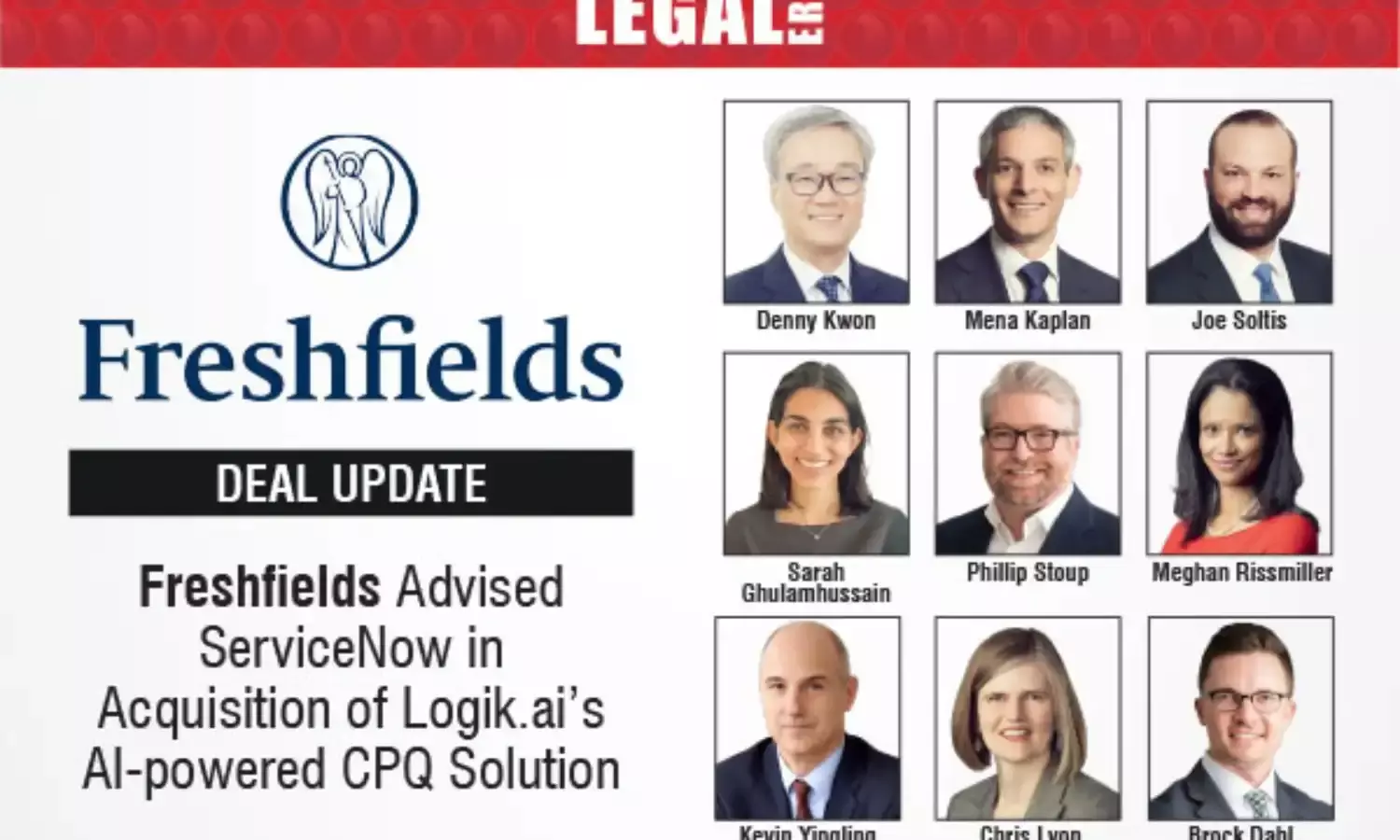 Freshfields Advised ServiceNow In Acquisition Of Logik.Ai’s AI-powered CPQ Solution