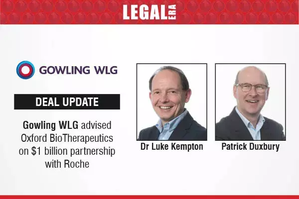 Gowling WLG Advised Oxford BioTherapeutics On $1 Billion Partnership With Roche Gowling WLG Advised Oxford BioTherapeutics On $1 Billion Partnership With Roche