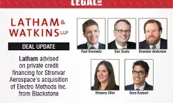 Latham & Watkins Advised On Private Credit Financing For Stronvar Aerospace’s Acquisition Of Electro Methods Inc. From Blackstone Latham & Watkins Advised On Private Credit Financing For Stronvar Aerospace’s Acquisition Of Electro Methods Inc. From Blackstone
