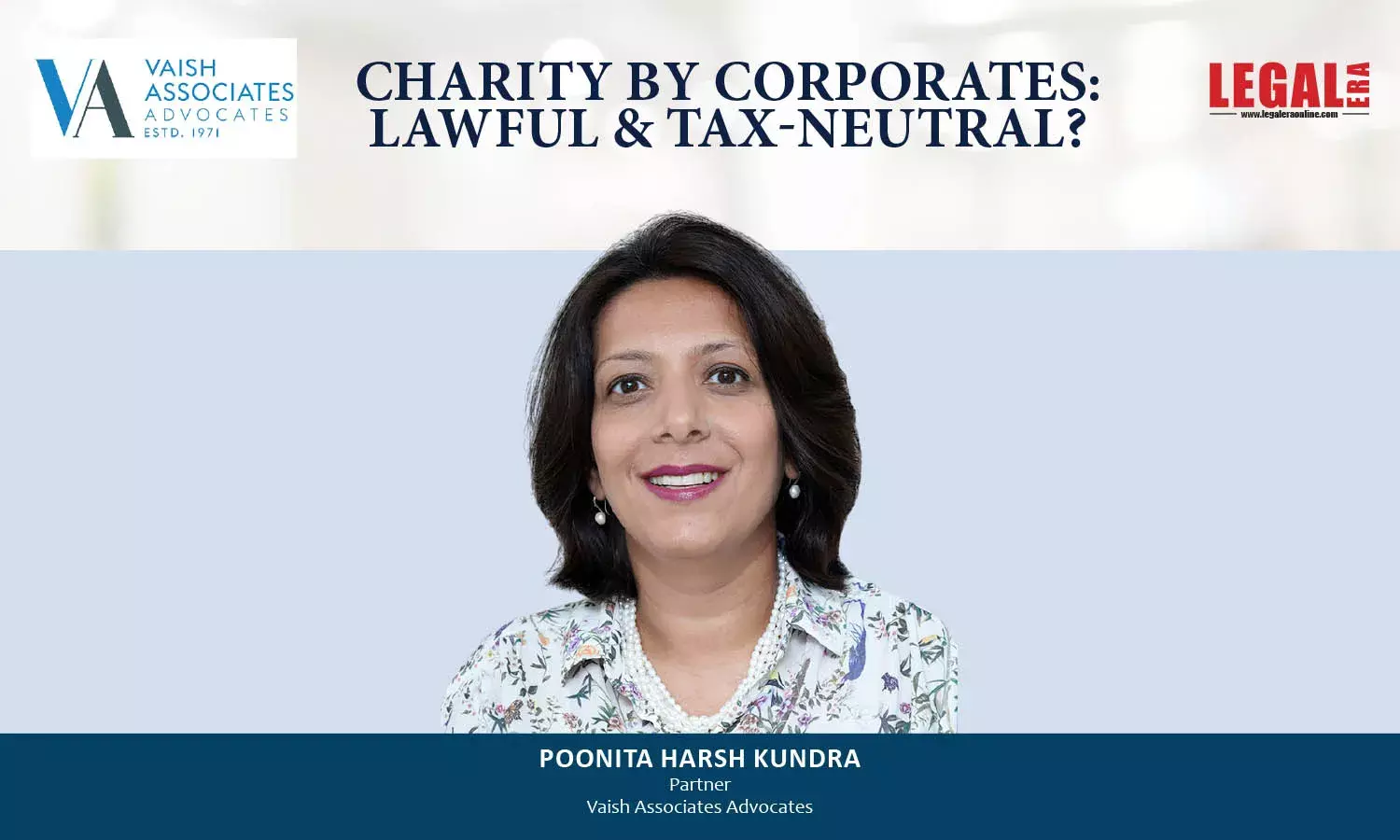 Charity By Corporates: Lawful & Tax-Neutral?