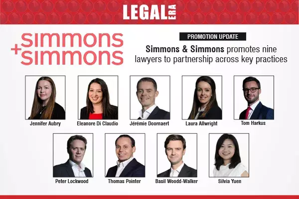 Simmons & Simmons Promotes Nine Lawyers To Partnership Across Key Practices