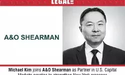 Michael Kim joins A&O Shearman as Partner in U.S. Capital Markets practice to strengthen New York presence