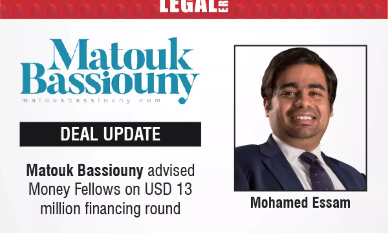 Matouk Bassiouny Advised Money Fellows On USD 13 Million Financing Round